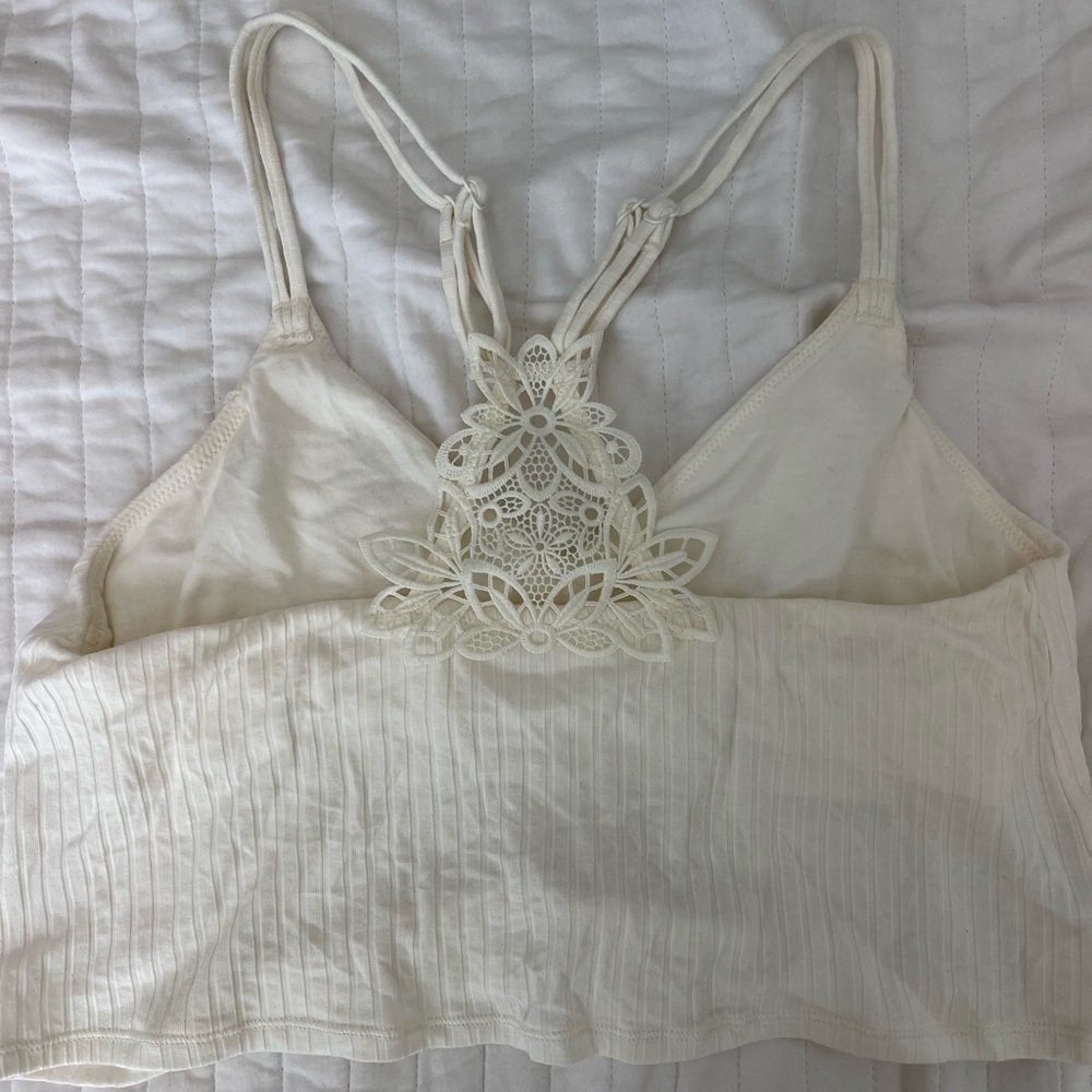 White crop top